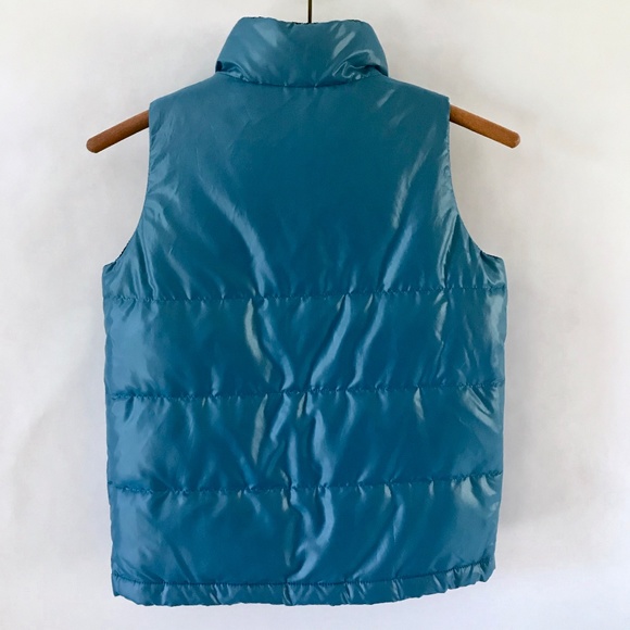 Brooks Brothers Blue Puffer Down Filled Vest & Merrell Pom Hat - Picture 3 of 15